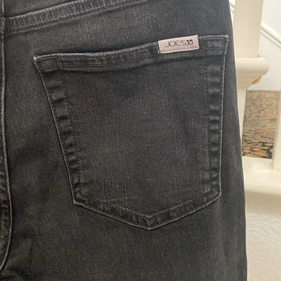 Joe’s High Rise Meira Wide Leg Ankle Black Jeans NWT Size 26 - Picture 6 of 9